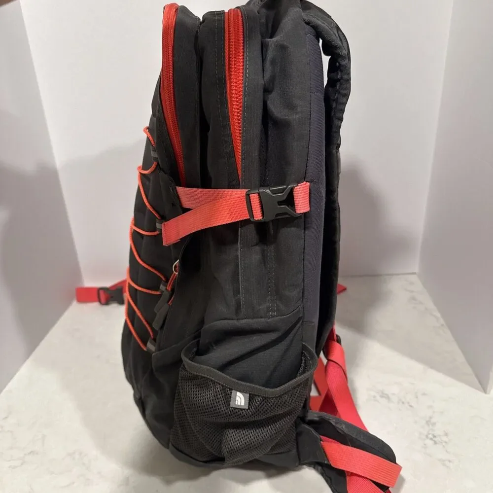 North Face Backpack Borealis Gray Pink Coral Backpack. see Description.
